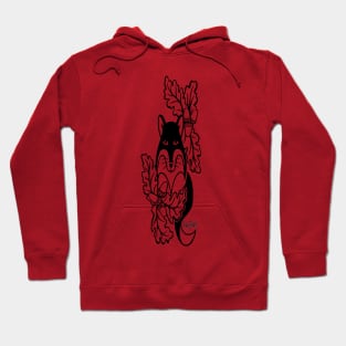 Reynard Fox watches from an Oak Hoodie